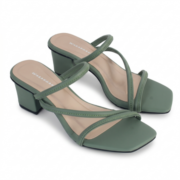 Women's Green Flat Sandals