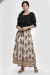 Paisley Print Smocked Maxi Skirt for girls