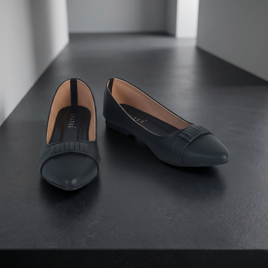 Women's Black Suede Moccasins — Slip-On Flat Casual Shoes