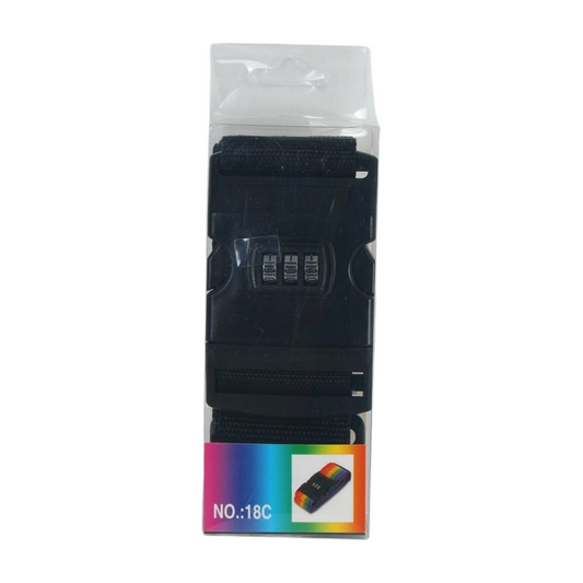 Travel Luggage Securing Strap Belt — Adjustable Suitcase Belt in Black, Blue & Mix