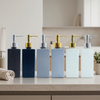 Marble Finish Soap Dispenser with Gold & Silver Pump