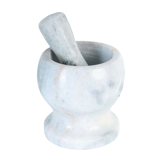 Stone Mortar & Pestle Set for Grinding Spices — Heavy-Duty Kitchen Grinder