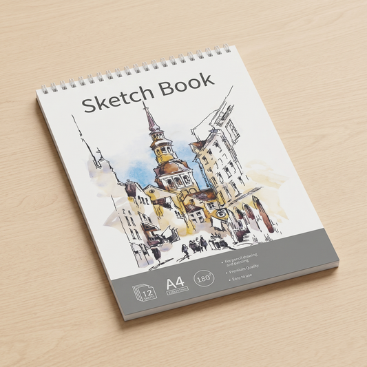 A4 Sketch Book for Drawing & Sketching — Ideal for Students, Artists & Beginners