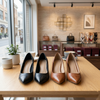 Women's Leather Flat Slip-On Dress Shoes