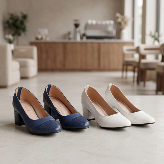 Women’s Court Shoes – Classic Low Heel Pumps