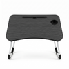 Black Folding Laptop Desk with Cup Holder