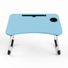 Black Folding Laptop Desk with Cup Holder