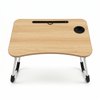 Black Folding Laptop Desk with Cup Holder
