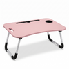 Black Folding Laptop Desk with Cup Holder