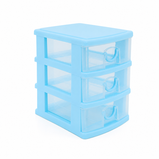 Compact Three-Drawer Storage Organiser detail view 2