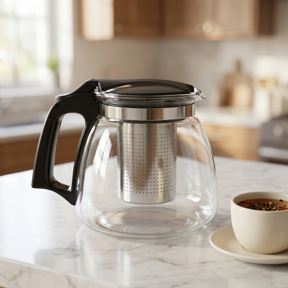 Clear Glass Teapot – main product image