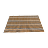 Woven Bamboo Table Mat — Natural Placemat in Brown, Green, Orange & White