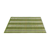 Woven Bamboo Table Mat — Natural Placemat in Brown, Green, Orange & White