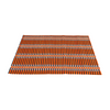 Woven Bamboo Table Mat — Natural Placemat in Brown, Green, Orange & White