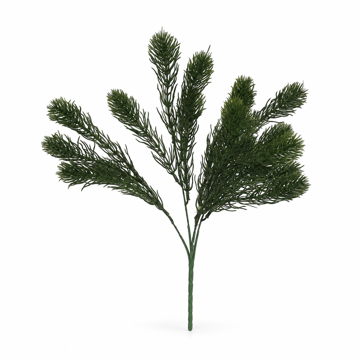 Decorative artificial pine stem in light green