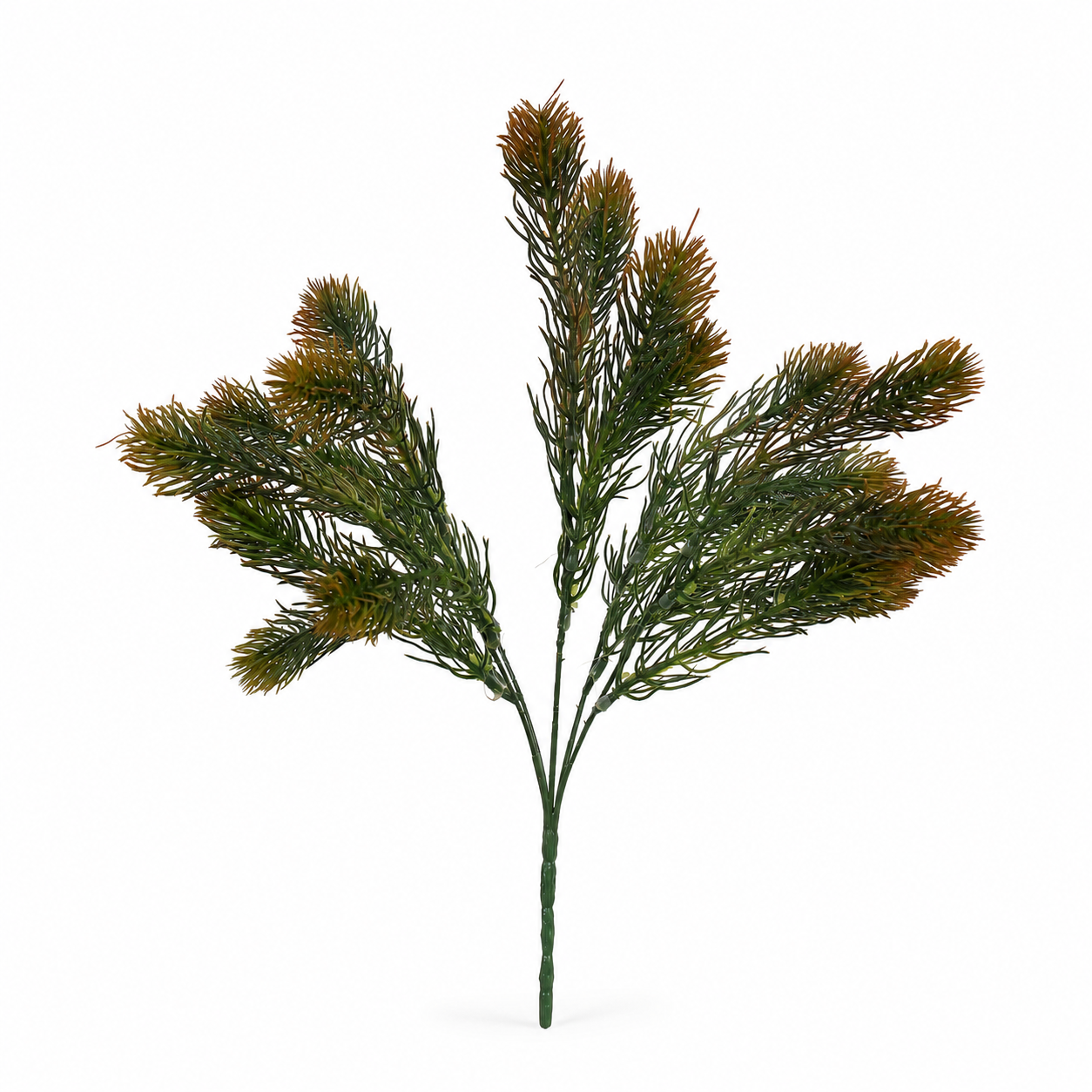 Decorative artificial pine stem in mixed colour