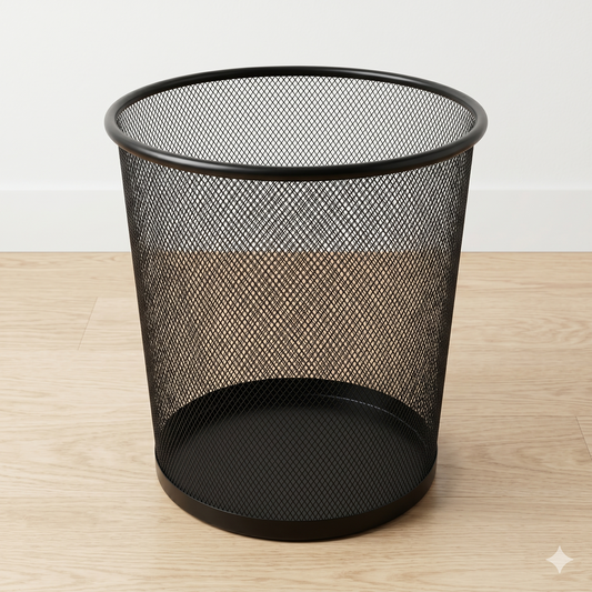 Black Waste Bin 5002 – Compact Trash Can for Home & Office