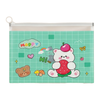 Cute Cartoon Zip Document Pouch
