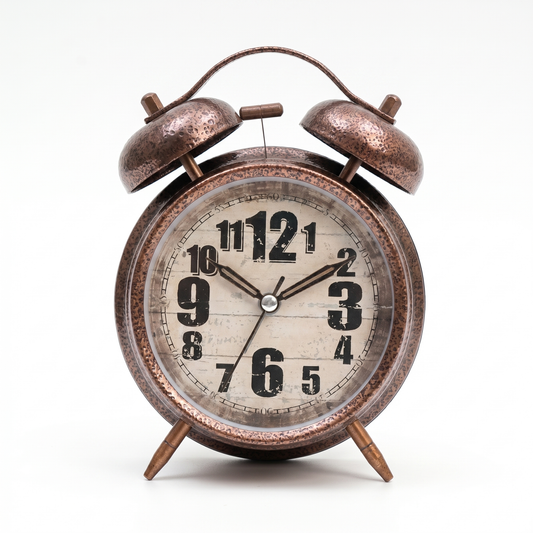 Alarm Clock 860 – Classic Desk & Bedside Clock | Bronze & Copper