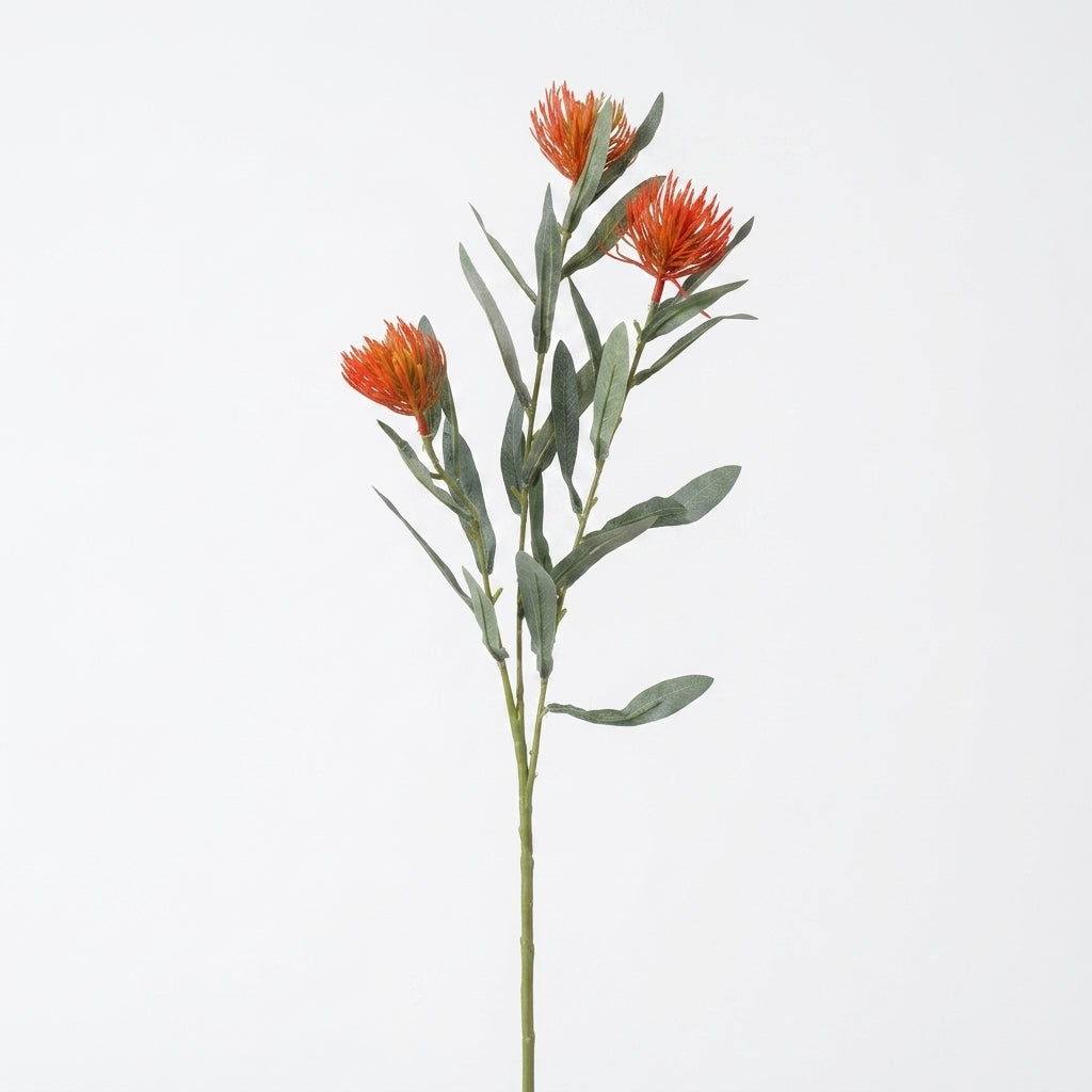Artificial gum flower branch in red