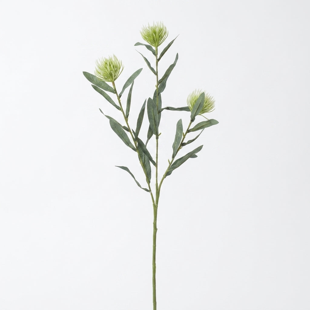Artificial gum flower branch in white