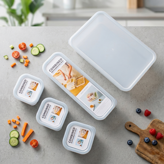 Stackable Refrigerator Storage Box Set – main product image