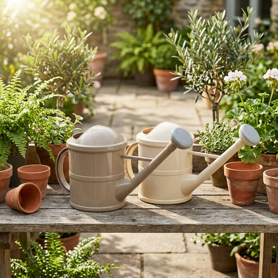 Compact garden watering can for plant care