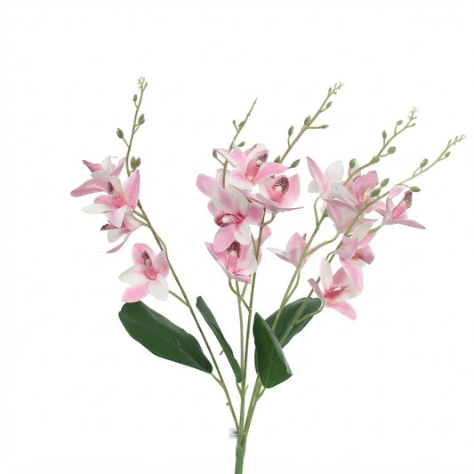 Artificial orchid flower stem in pink
