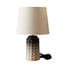 Ceramic Base Table Lamp with Empire Fabric Shade
