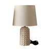 Ceramic Base Table Lamp with Empire Fabric Shade