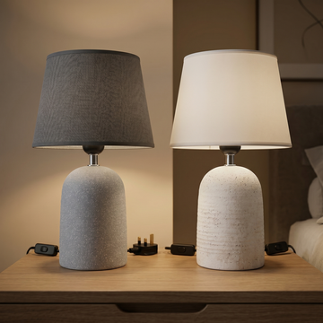 Modern AC-Powered Bedside Lamp
