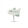 Compact decorative wall hook in green