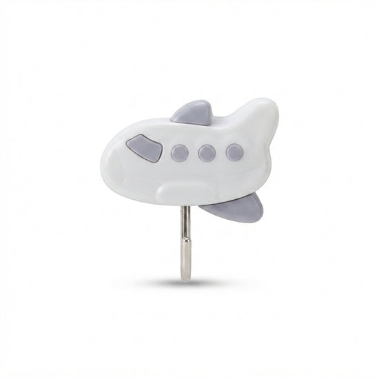 Compact decorative wall hook in purple
