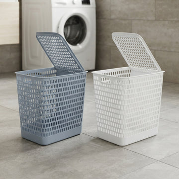 Large ventilated laundry basket for household clothes
