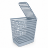 Large ventilated laundry basket in gray