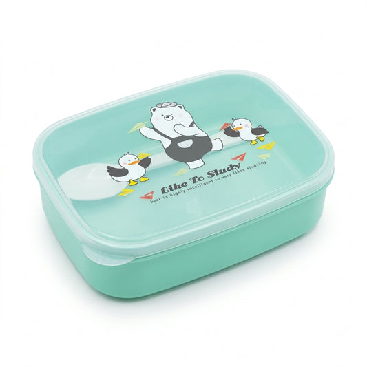 Compact lunch box in green