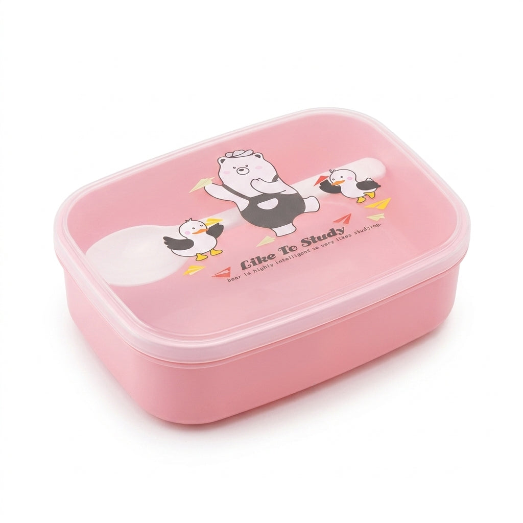 Compact lunch box in pink