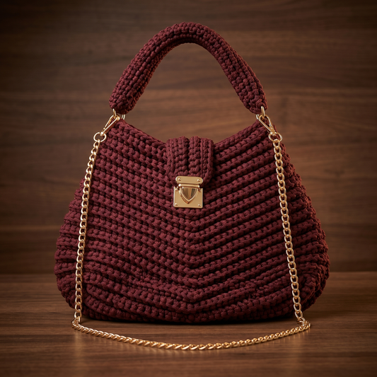 Women's Convertible Handbag — Lightweight Synthetic Leather Shoulder & Crossbody Bag