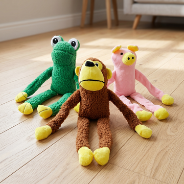 Soft Plush Dog Chew Toy — Squeaky Stuffed Pet Toy