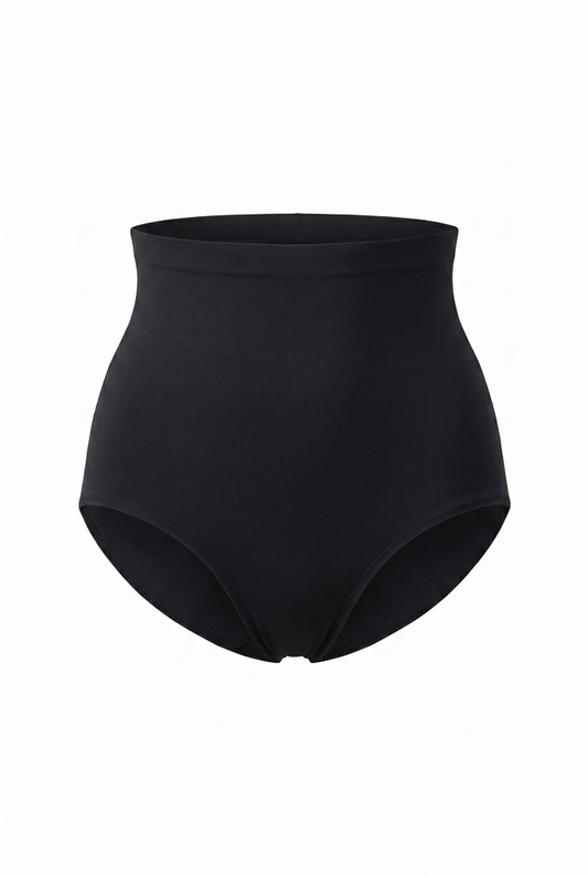 Black 2X high-waist shaping briefs