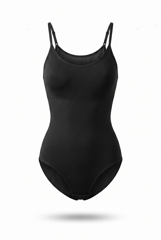 Black 5XL women's full-body shaping bodysuit