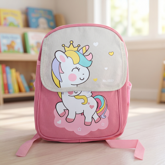Pink unicorn children's backpack