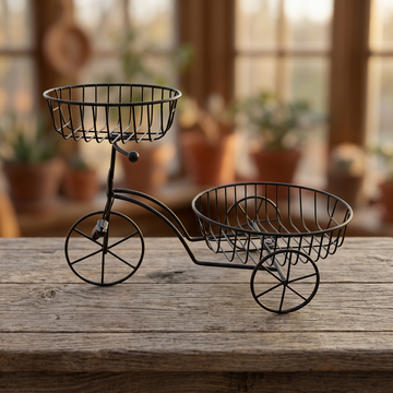 Decorative Bicycle Fruit Basket – main product image