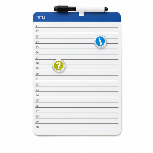 Colourful Magnetic Planning Board main product view