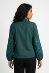 Women's Long Sleeve V-Neck Blouse