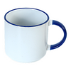 Round Ceramic Mug with Short Handle