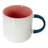 Round Ceramic Mug with Short Handle