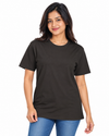 Everyday Co Women's Classic Crew Neck Solid Cotton T-Shirt - Front View (Photo 4)