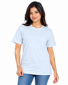 Everyday Co Women's Classic Crew Neck Solid Cotton T-Shirt - Front View (Photo 5)