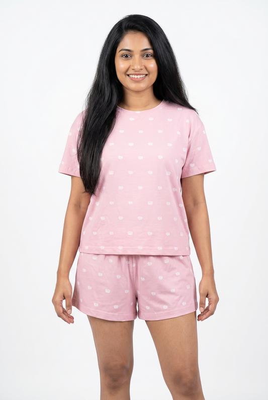 Women's Pink Pajama Set